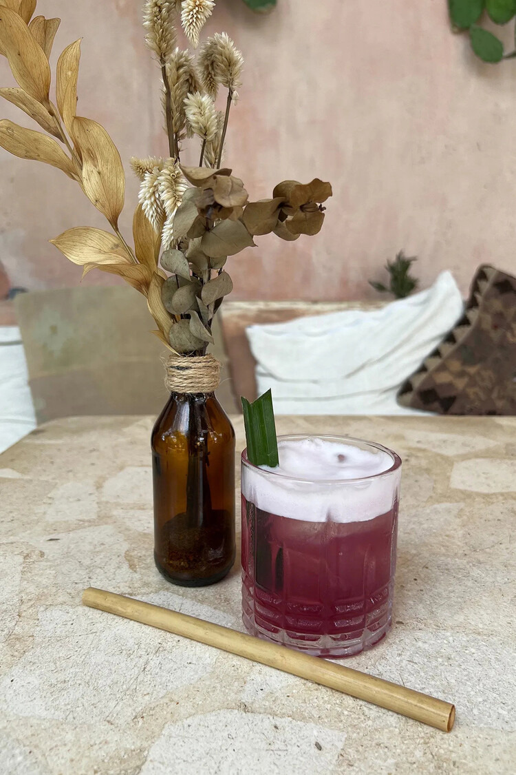 Bazar Bizar Les Pailles En Bambou - Lot De 10 Avec Brosse