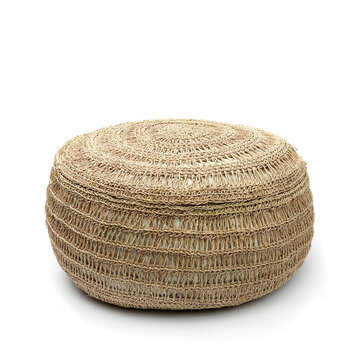 Bazar Bizar The Seagrass Pouffe - Natural - M