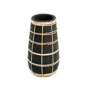 Bazar Bizar Die Cutie Vase - Schwarz Natur - M