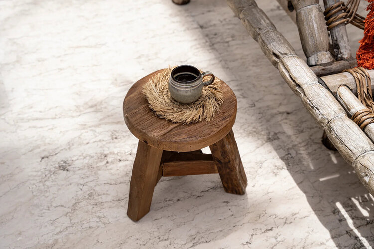 Bazar Bizar Il Sottobicchiere Fringe In Rafia - Naturale