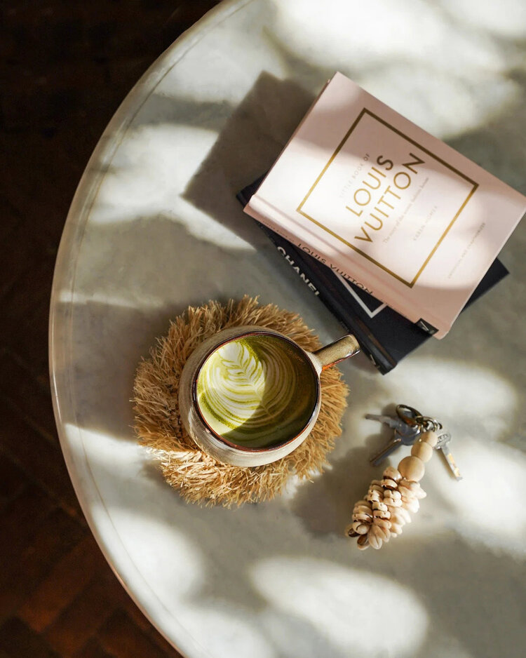 Bazar Bizar Il Sottobicchiere Fringe In Rafia - Naturale