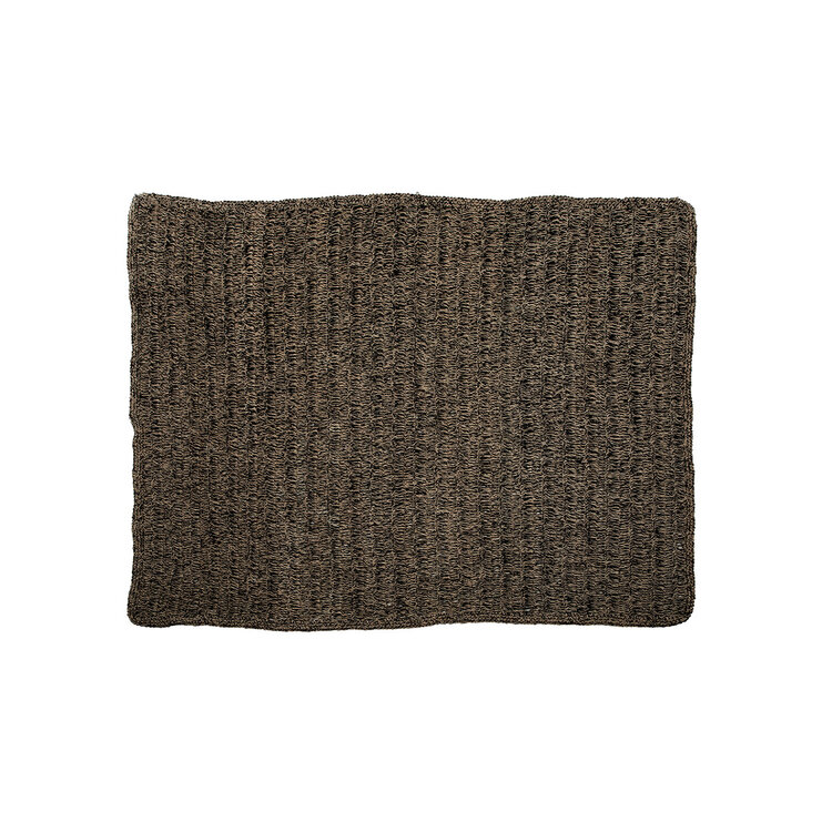Bazar Bizar Der Seagrass Teppich - Natur Schwarz - 180x240