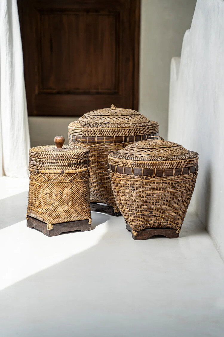 Bazar Bizar Le Panier Colonial Storage - Naturel Marron - M