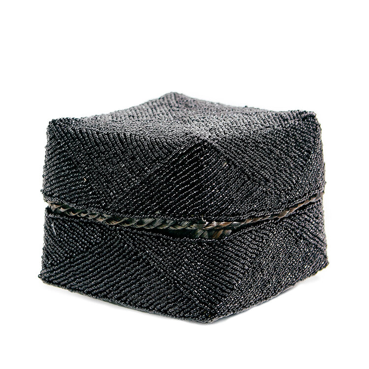 Bazar Bizar Le Panier Perlé - Noir - L