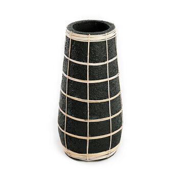 Bazar Bizar Le Vase Cutie - Noir Naturel - L