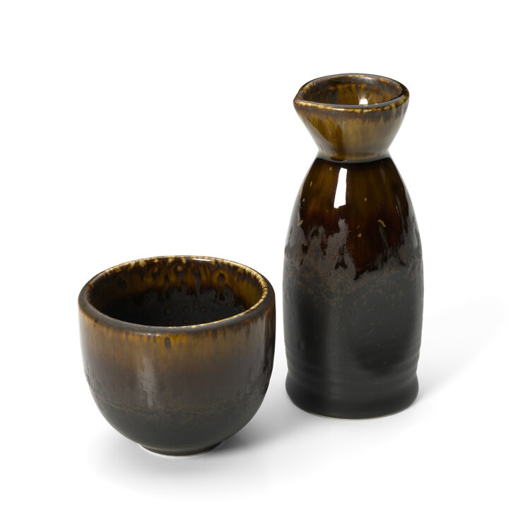 Bazar Bizar Der Merapi Sake-Ausgießer - Braun