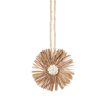 Bazar Bizar De Raffia Bunga Tassel - Naturel