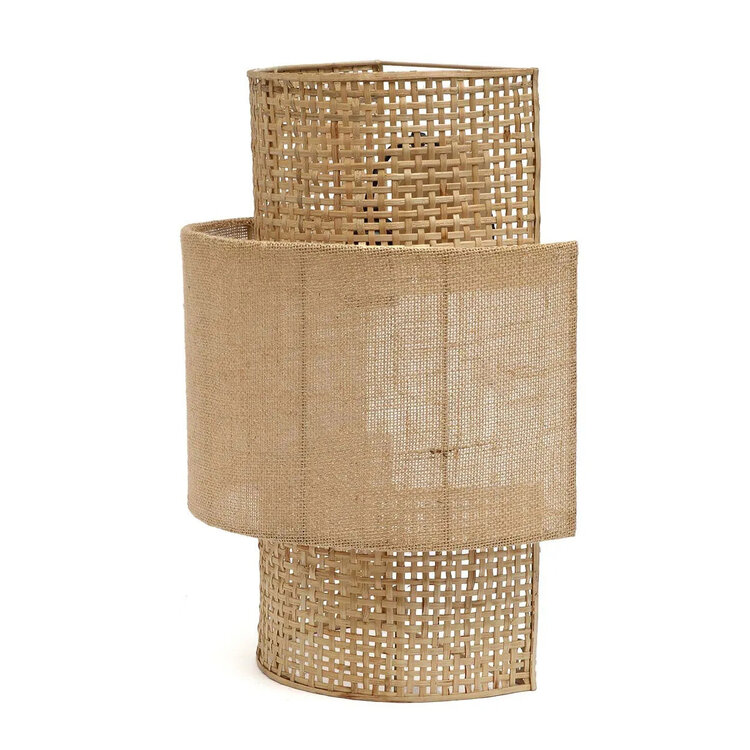 Bazar Bizar La Bolly Jute Lampada da Parete - Naturale - M