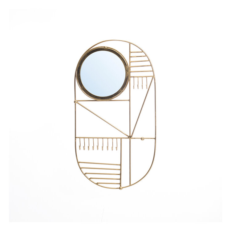 Bazar Bizar The Do I Look Pretty Wall Hanger - Brass