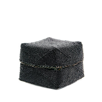 Bazar Bizar The Beaded Basket - Black - M