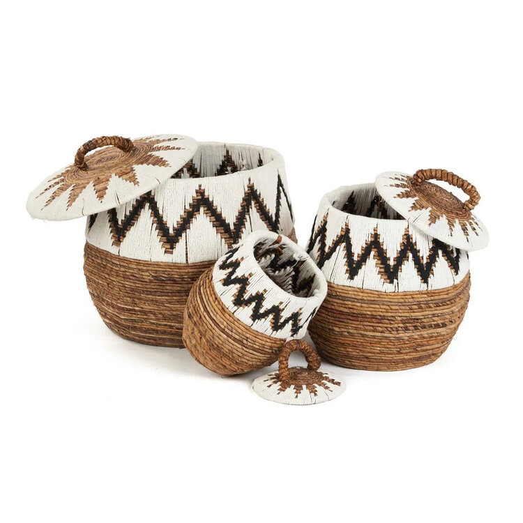 Bazar Bizar De Little Bay Beach Mand - Naturel Wit - S