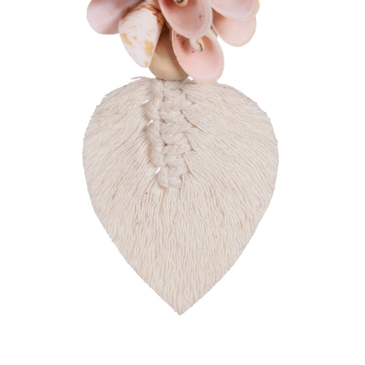 Bazar Bizar The Shiva Shell Keychain - Pink White