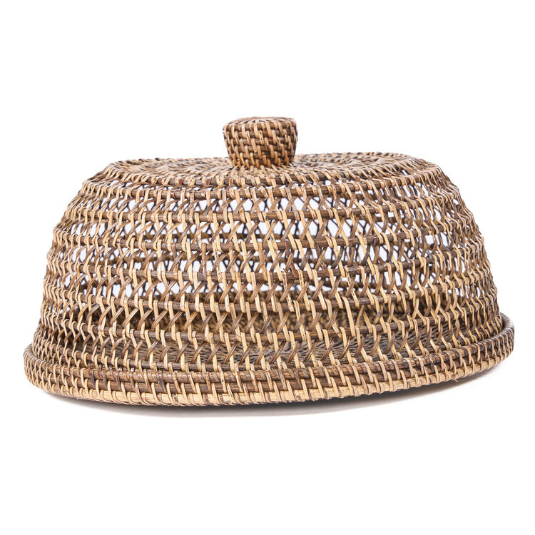 Bazar Bizar Die Rattan Speisehaube - Naturbraun - L
