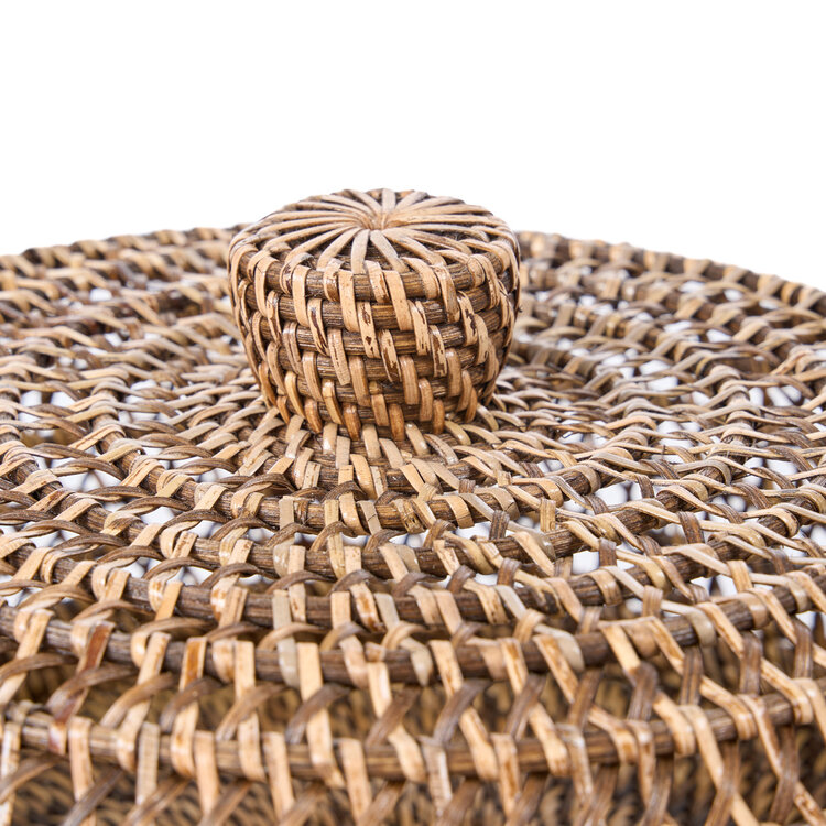 Bazar Bizar The Rattan Food Cover - Natural Brown - L