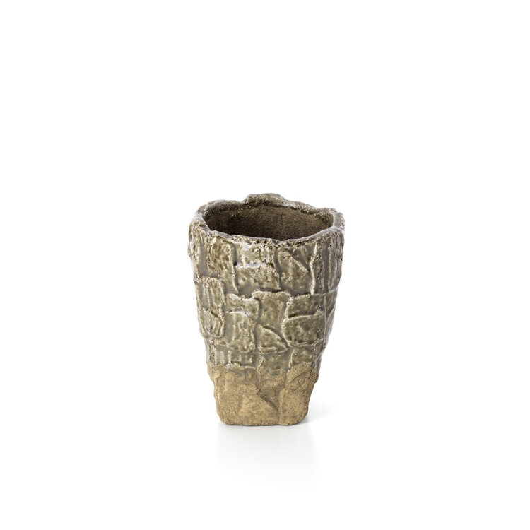 Bazar Bizar Il Vaso Texture Roccia - Pietra Grigia - S