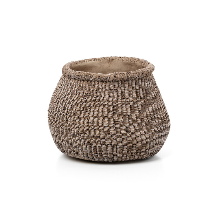 Bazar Bizar The Faux-Puff Planter - Brown - L