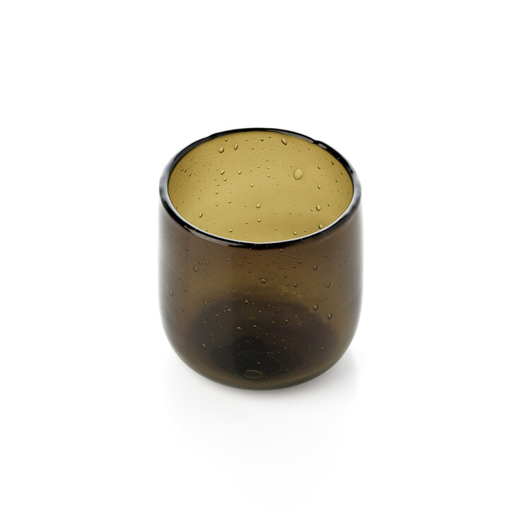 Bazar Bizar The Éclat Cognac Candle Holder - Smoky Brown