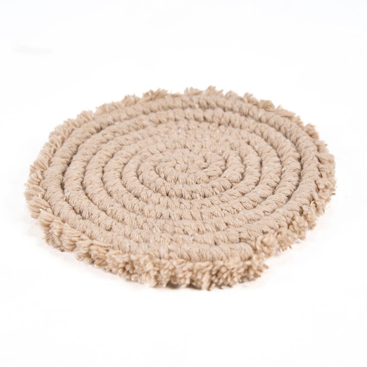 De Cotton Onderzetter - Beige