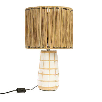 Bazar Bizar The Molokai Table Lamp - White Natural