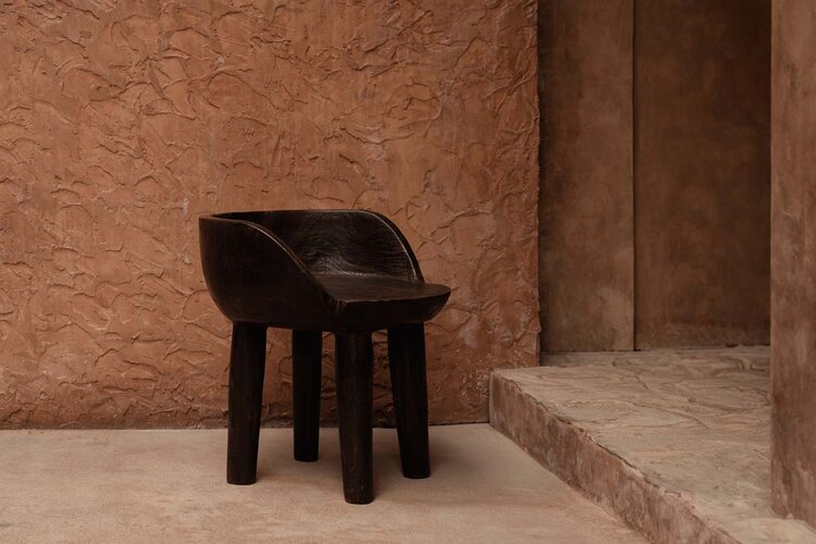 Bazar Bizar La Silla Baja Sit Happens - Nogal Oscuro