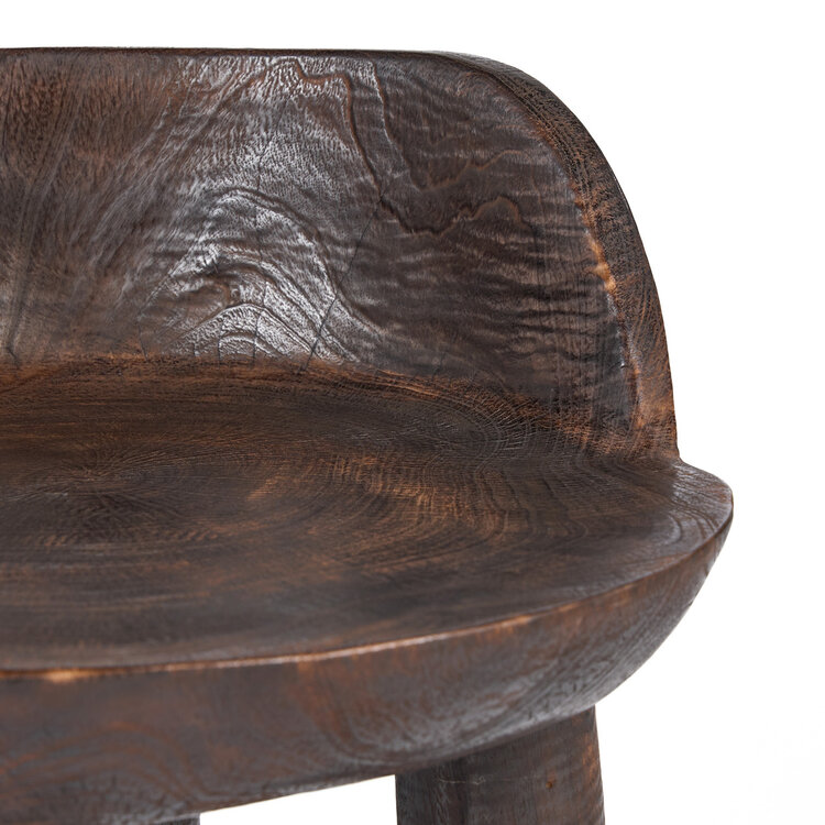 Bazar Bizar The Sit Happens Low Chair - Dark Walnut
