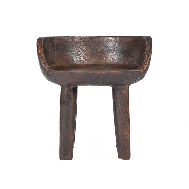 Bazar Bizar The Sit Happens Low Chair - Dark Walnut