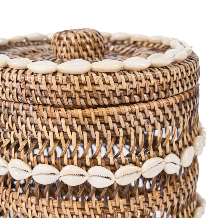 Bazar Bizar Le Panier de Rangement Shell - Brun Naturel