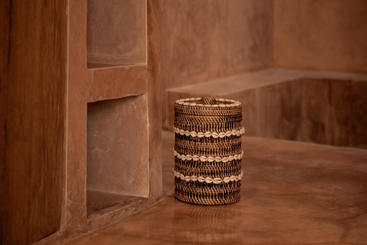 Bazar Bizar Le Panier de Rangement Shell - Brun Naturel