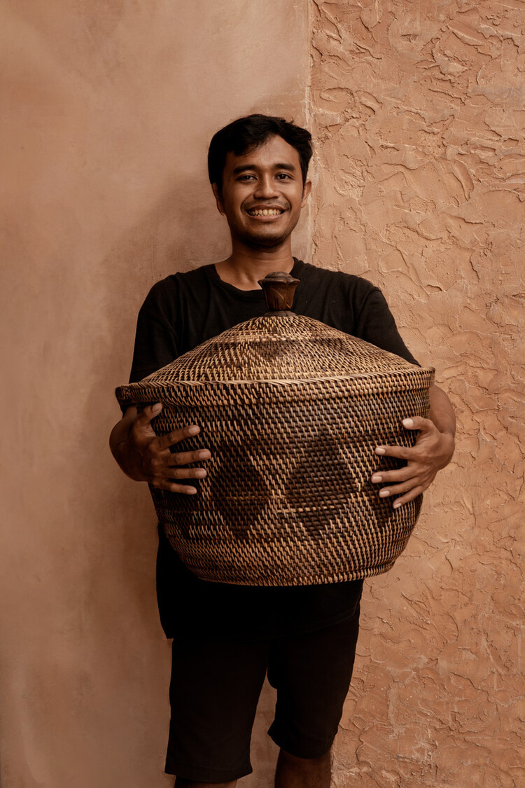 Bazar Bizar The Storage Crown Basket - Natural Brown