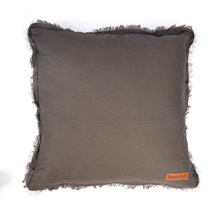 Bazar Bizar The Smoky Vibe Cushion Cover - Grey