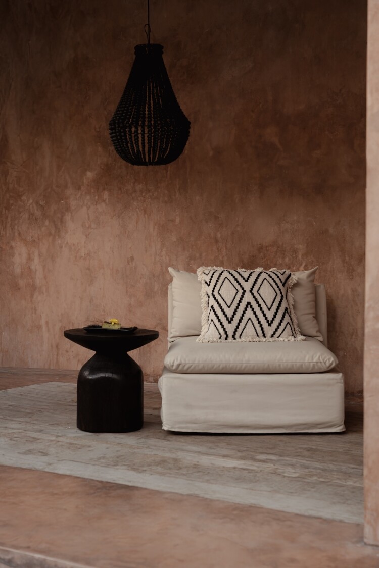 Bazar Bizar La Housse de Coussin Sahara Diamond - Noir Naturel