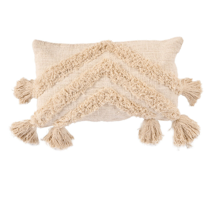 Bazar Bizar La Housse de Coussin Nomad Tassel - Crème