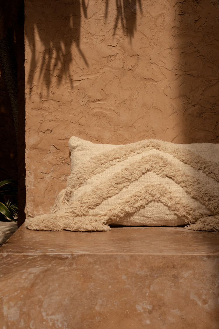 Bazar Bizar De Nomad Tassel Kussensloop - Crème