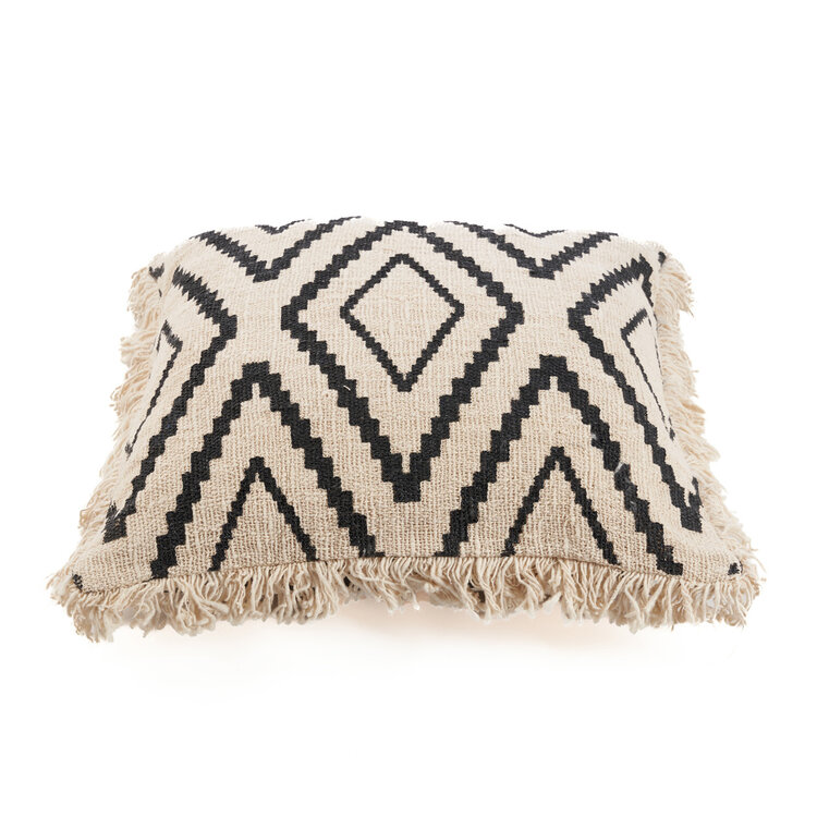 Bazar Bizar La Housse de Coussin Sahara Diamond - Noir Naturel