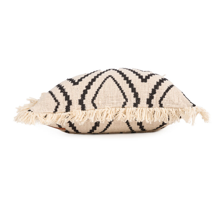 Bazar Bizar La Funda de Cojín Sahara Diamond - Negro Natural