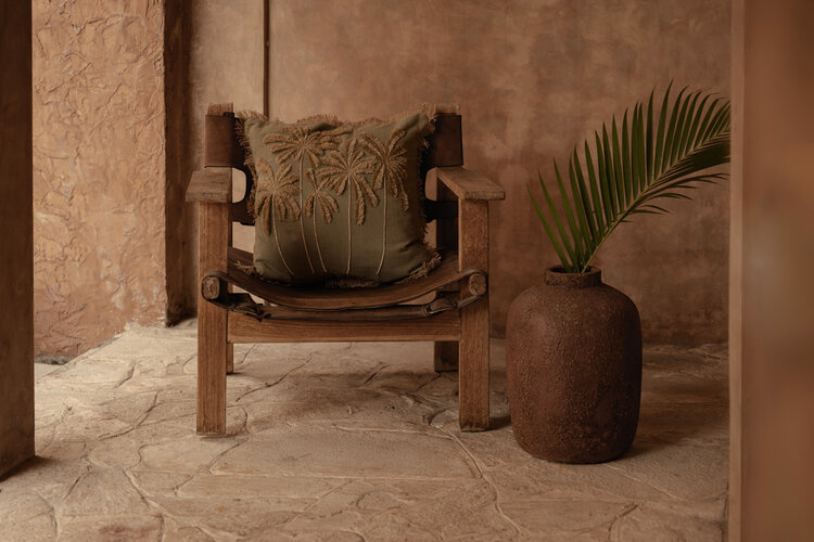 Bazar Bizar The Tropical Breeze Cushion Cover - Forest Green