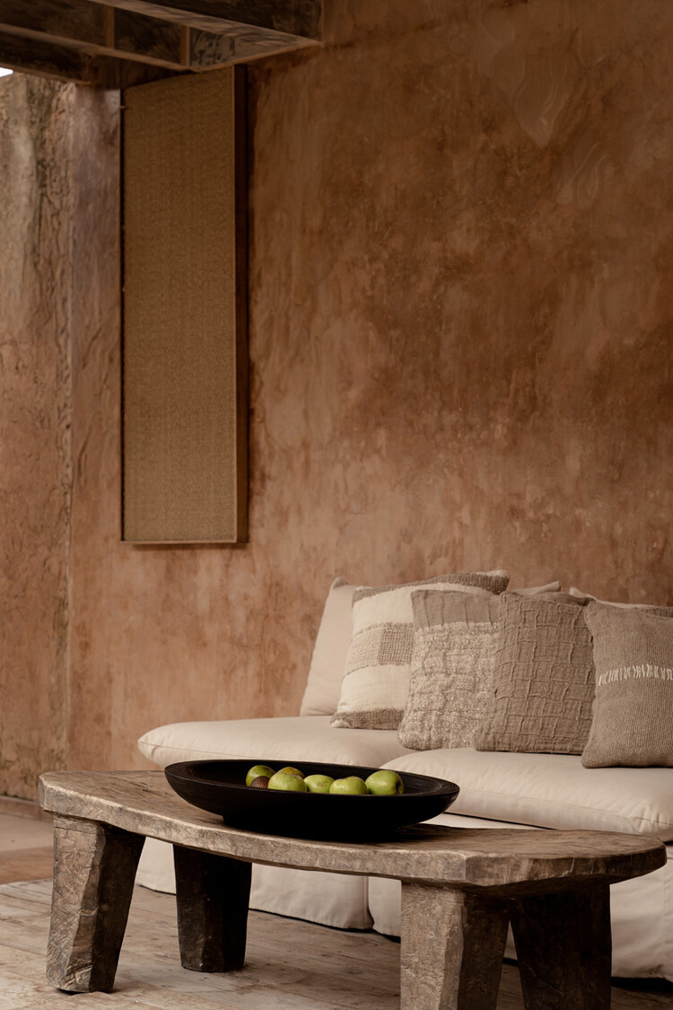 Bazar Bizar De Linen Damier Kussensloop - Naturel