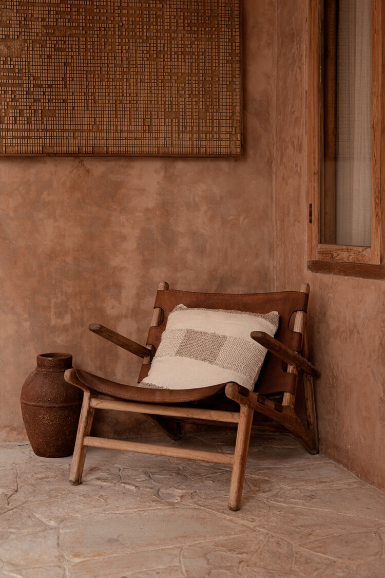 Bazar Bizar La Funda de Cojín Linen Threads - Natural