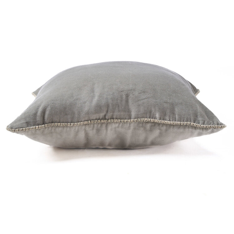 Bazar Bizar La Housse de Coussin Velvet Crush - Gris - 50x50