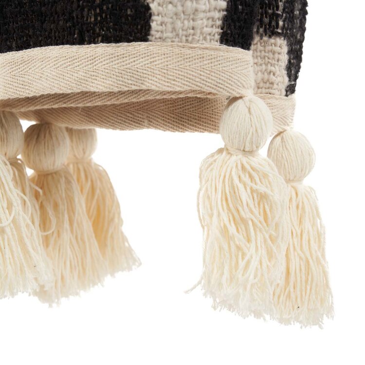 Bazar Bizar Manta para Cama Aztec - Natural Negro