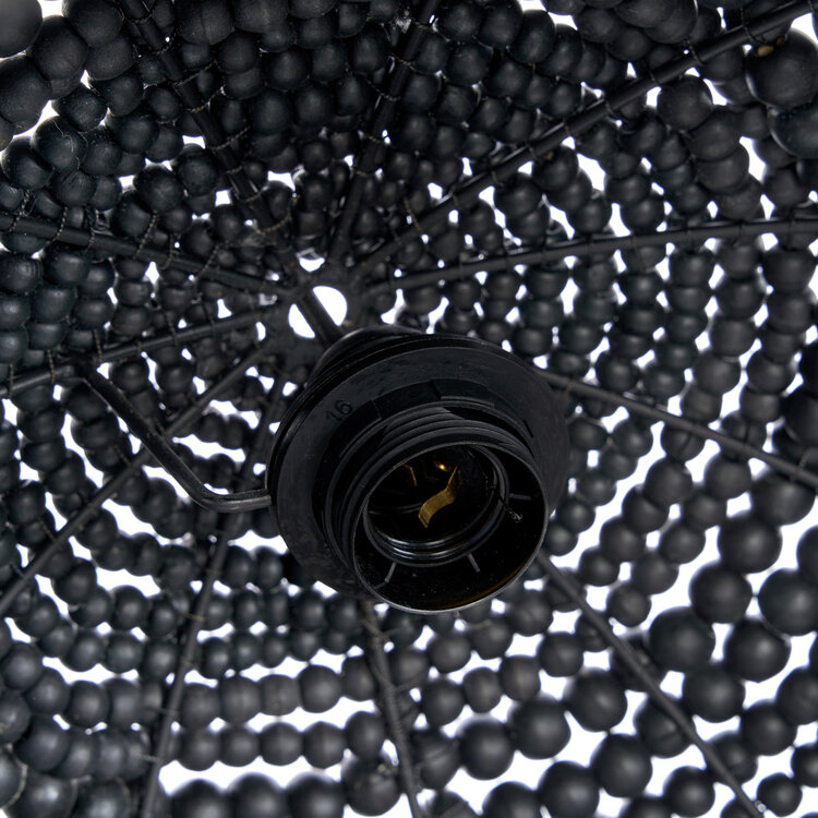 Bazar Bizar La Suspension Wooden Bead Dome - Noire