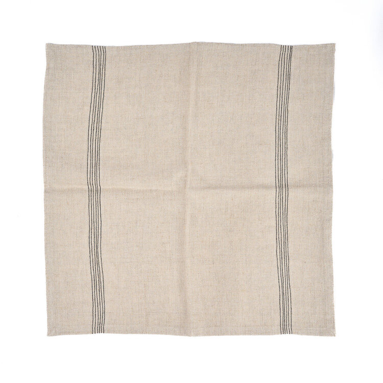 Bazar Bizar Il Tovagliolo Lint Biscuit - Nero Naturale - 45x45