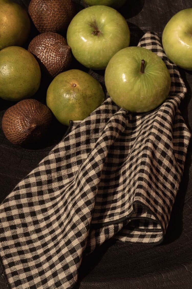 Bazar Bizar Il Tovagliolo Picknick - Nero Naturale - 45x45