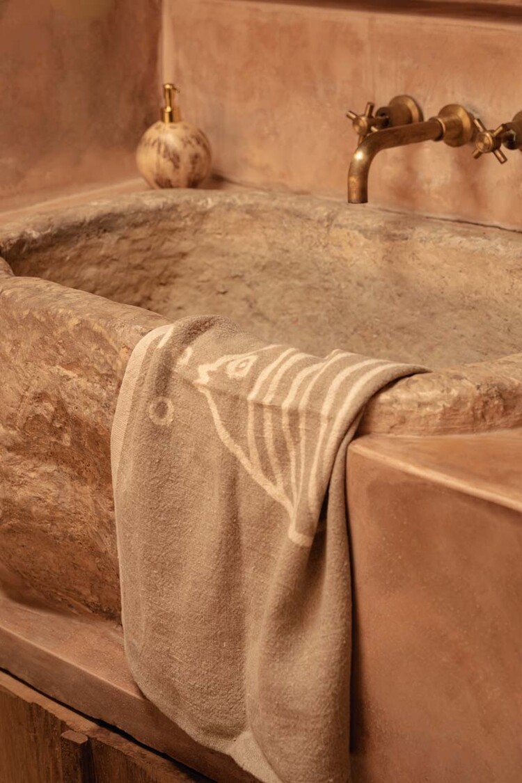 Bazar Bizar Il Canovaccio Fish In Lino - Bianco Naturale - 50x70