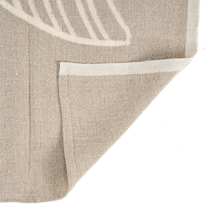 Bazar Bizar De Linen Fish Keukendoek - Natuurlijk Wit - 50x70