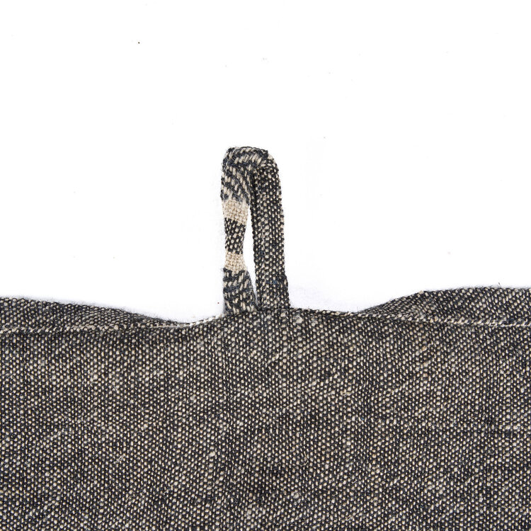 Bazar Bizar The Linen Dash Kitchen Towel - Natural Black - 50x70