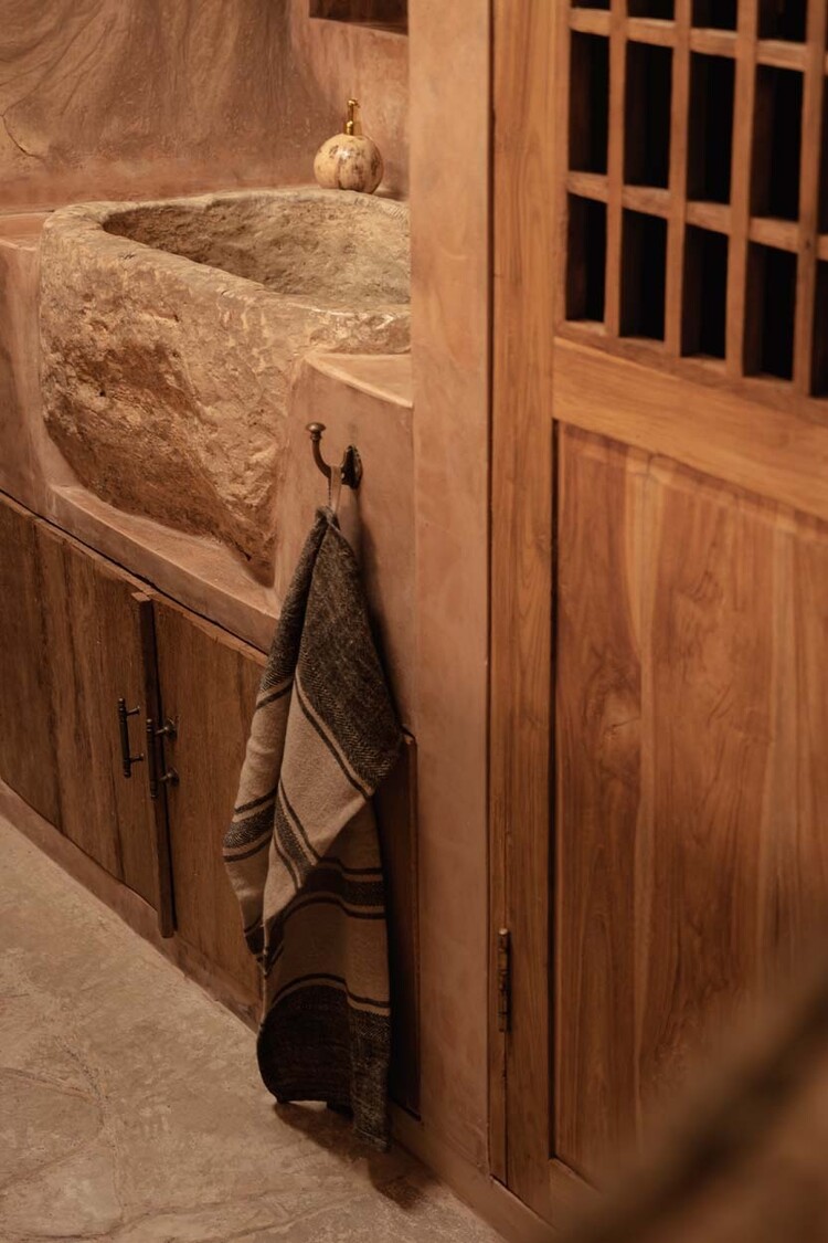 Bazar Bizar The Linen Smudge Kitchen Towel - Natural Black - 50x70