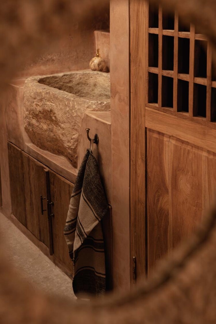 Bazar Bizar Das Linen Smudge Küchentuch - Natur Schwarz - 50x70