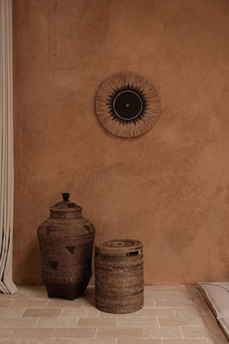 Bazar Bizar La Décoration Murale En Macramé Et Raphia - Naturel Noir