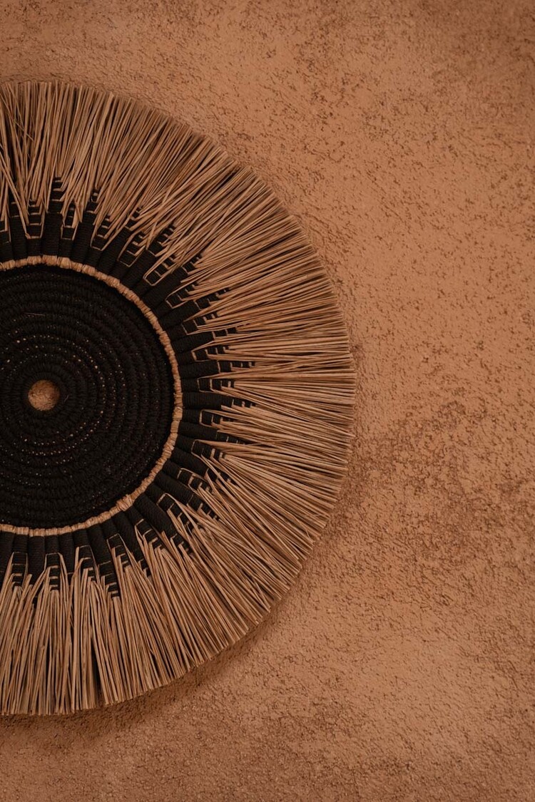 Bazar Bizar La Decorazione Murale In Rafia E Macramé - Nero Naturale